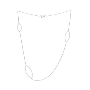 Sterling Silver Marquis Necklace
